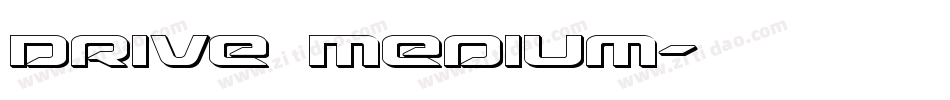 Drive Medium字体转换